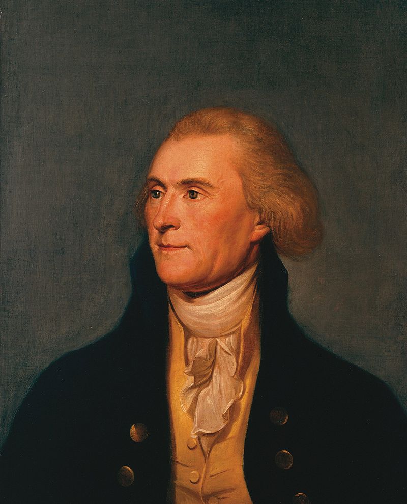 A painting of Thomas Jefferson